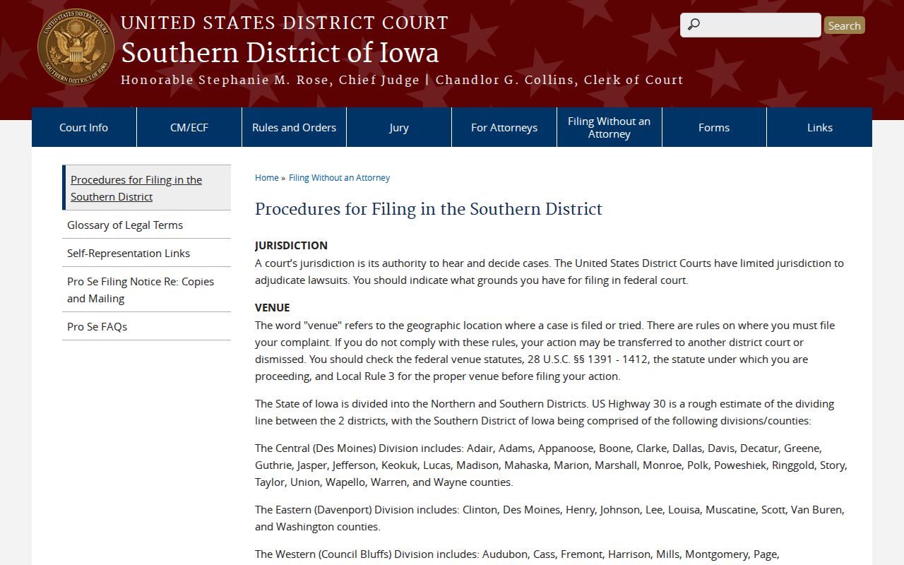 Southern District Western Division